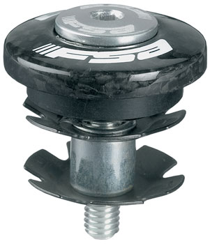 Full Speed Ahead Carbon Top Cap 1-1/8 " Black EA Headset Top Cap