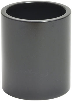 Wheels Manufacturing Aluminum Headset Spacer - 1-1/8", 40mm, Black, 1-each Black EA Headset Stack Spacer