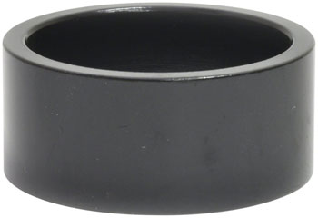 Wheels Manufacturing Aluminum Headset Spacer - 1-1/8", 15mm, Black, 1-each Black EA Headset Stack Spacer