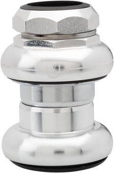 Velo Orange Threaded Headset - Caged Bearing, EC29 /25.4-24tpi Upper | EC29/27 Lower, Silver EA Headsets