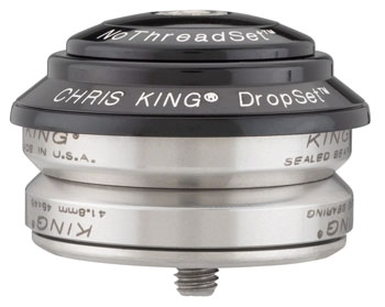 Chris King DropSet 4 Headset - 1-1/8", 42/42mm, 45 Deg, Black EA Headsets