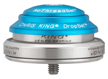 Chris King DropSet 2 Headset - 1-1/8 - 1.5", 42/52mm, 45 Deg, Matte Turquoise Matte Turquoise EA Headsets