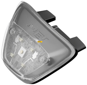 MET Helmets MET Mobilite Rear LED Helmet Light - Red EA Helmet Accessories