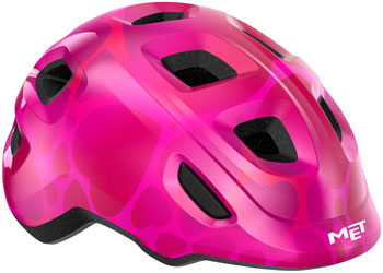 MET Helmets Hooray MIPS Child Helmet - Pink Hearts, Small, 52-55cm Pink Hearts EA Helmets