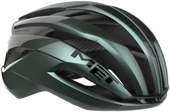 MET Helmets MET Trenta 3K Carbon Helmet - Hyper Teal, Medium Blue Teal EA Helmets