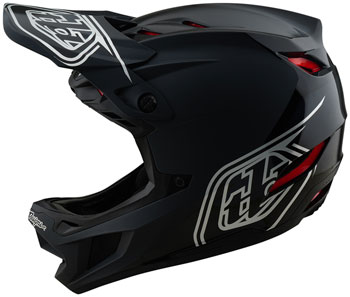 Troy Lee Design s D4 Polyacrylite Helmet – Shadow Black, X-Large Shadow Black EA Helmets