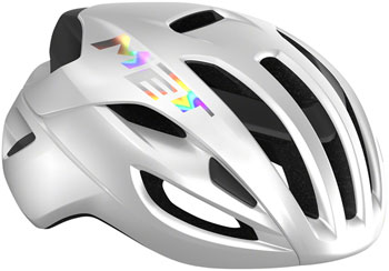 MET Helmets MET Rivale MIPS Helmet - White Holographic, Glossy, Small White Holographic, Glossy EA Helmets