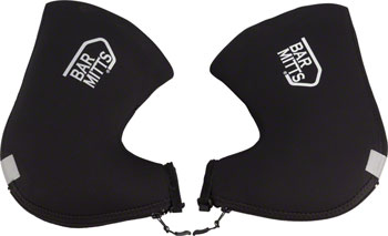 Bar Mitts Extreme Road Pogie Handlebar Mittens: Internally Routed Campagnolo/SRAM/Shimano, One Size, Black PAA Pogies