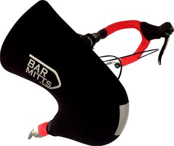 Bar Mitts Bar End Shifter Pogie Handlebar Mittens: One Size, Black EA Pogies