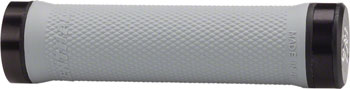 Renthal Dual Collar Lock-On Grips - Light Gray, Lock-On Light Gray PAA Grips
