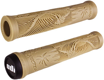 ODI Hucker Grips - Sand, Flangeless Sand EA Grips