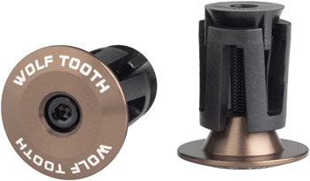 Wolf Tooth Alloy Bar End Plugs - Espresso EA Bar End Plugs