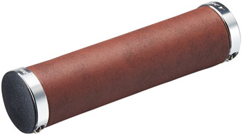 Ritchey Classic Locking Grips - Leather, Brown EA Grips