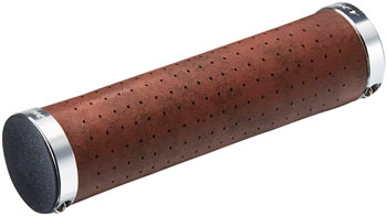 Ritchey Classic Locking Grips - Synthetic Leather, Brown EA Grips