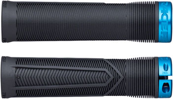 RaceFace Chester Grips - Lock-On, Black/Turquoise, 34mm Black/Turquoise PAA Grips