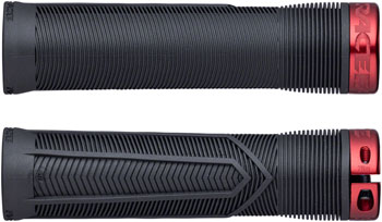 RaceFace Chester Grips - Lock-On, Black/Red, 34mm Black/Red PAA Grips