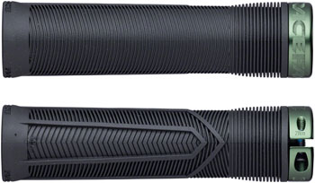 RaceFace Chester Grips - Lock-On, Black/Green, 31mm Black/Green PAA Grips