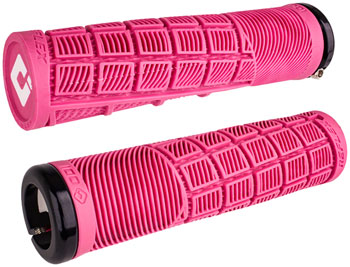 ODI Reflex V2.1 Grips - White/Pink, Lock-On Pink PAA Grips