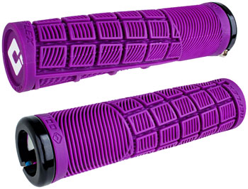ODI Reflex V2.1 Grips - White/Purple, Lock-On Purple PAA Grips