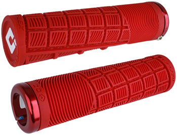 ODI Reflex V2.1 Grips - White/Red, Lock-On Red PAA Grips