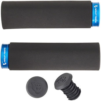 Wolf Tooth Fat Paw Lock-on Grips - Black/Blue EA Grips