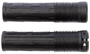 Teravail Lytho Grips - Lock-On, Obsidian Black, 35mm Obsidian Black PAA Grips