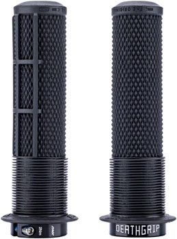 DMR DeathGrip 2 Flanged Grips - Thick, Lock-On, Black PAA Grips