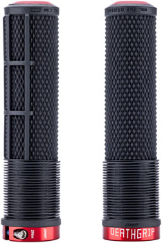 DMR DeathGrip 2 Race Edition Grips - Thick, Lock-On, Black, Flangeless Black PAA Grips