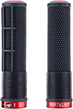 DMR DeathGrip 2 Race Edition Grips - Thin, Lock-On, Black, Flangeless Black PAA Grips