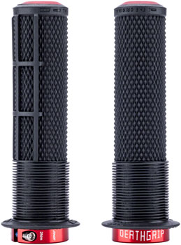 DMR DeathGrip 2 Race Edition Grips - Thick, Lock-On, Black, Flanged Black PAA Grips
