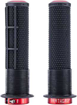 DMR DeathGrip 2 Race Edition Grips - Thin, Lock-On, Black, Flanged Black PAA Grips