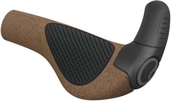 Ergon GP2 Evo BioKork Grips - Lock-On, Small, Black/Tan Black/Cork EA Grips