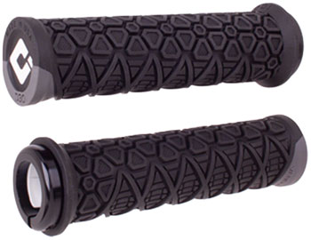 ODI Vanquish Grips - Black/Graphite, Lock-On Black/Graphite PAA Grips