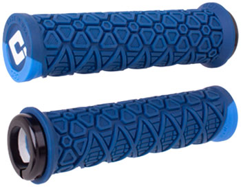 ODI Vanquish Grips - Navy Blue/Blue, Lock-On Navy Blue/Blue PAA Grips