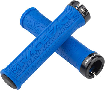 RaceFace Half Nelson Grips - Blue, Lock-On Blue EA Grips