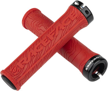 RaceFace Half Nelson Grips - Red, Lock-On Red EA Grips