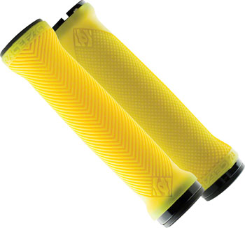 RaceFace Lovehandle Grips - Neon Yellow, Lock-On Neon Yellow PAA Grips
