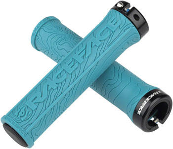 RaceFace Half Nelson Grips - Turquoise, Lock-On Turquoise EA Grips
