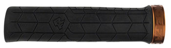 RaceFace Getta Grips - Lock-On, 30mm, Black/Kashmoney Gold Kashmoney EA Grips