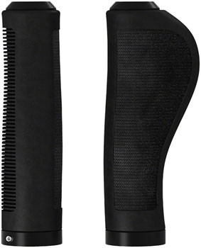 Brooks Ergonomic Rubber Grip - Black, 130/130mm Black PAA Grips