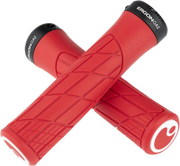 Ergon GA2 Grips - Risky Red, Lock-On Risky Red PAA Grips