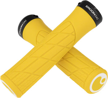 Ergon GA2 Grips - Yellow Mellow, Lock-On Yellow Mellow PAA Grips