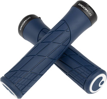 Ergon GA2 Grips - Nightride Blue, Lock-On Nightride Blue PAA Grips
