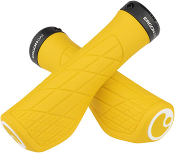 Ergon GA3 Grips - Yellow Mellow, Lock-On, Small Yellow Mellow PAA Grips
