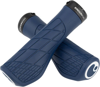 Ergon GA3 Grips - Nightride Blue, Lock-On, Large Nightride Blue PAA Grips