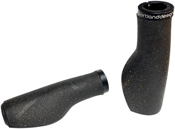 PDW Portland Design Works Cork Chop Grips - Black, Lock-On Black EA Grips