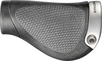 Ergon GP1 Grips - Lock-On, Twistshift, Large, Black/Gray PAA Grips