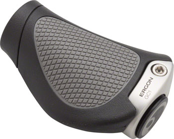 Ergon GC1 Grips - Black/Gray, Lock-On, Rohloff/Nexus Black/Gray PAA Grips