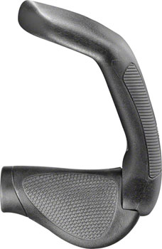 Ergon GP5 Grips - Lock-On, Twistshift, Small, Black/Gray PAA Grips