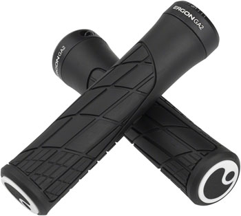 Ergon GA2 Grips - Black, Lock-On Black PAA Grips